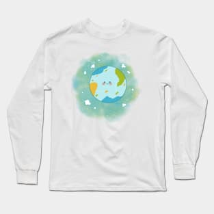 Happy Planet Happy Earth climate change Long Sleeve T-Shirt